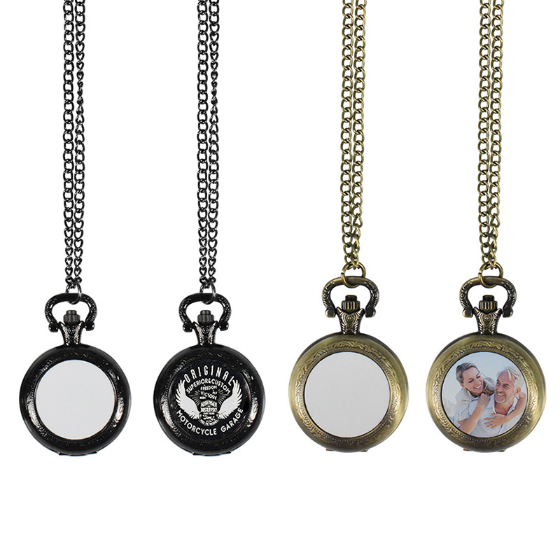 Men Accessories Necklace - 커스텀 빈티지 금속 포켓워치 펜던트 목걸이