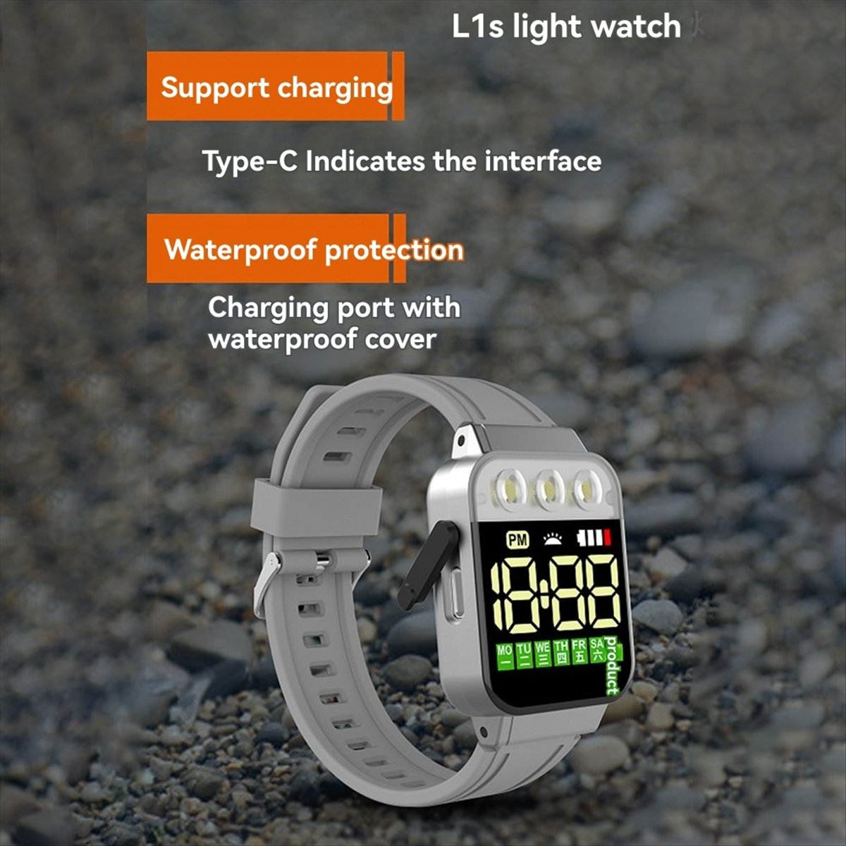 Men Accessories Gadgets - HAPPY DIAN!스포츠 LED 전자 시계 USB