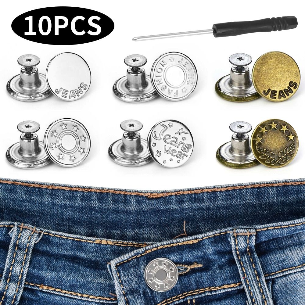 Men'S Accessories For Jeans - 네일프리 조절식 허리 익스텐더 버튼, 청바지