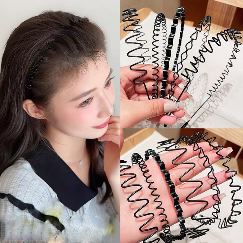 Men Accessories Shop - AWAYTR 남녀공용 패션 메탈 헤어 밴드,