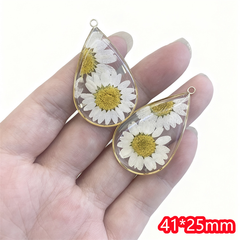 Men Accessories Locket - 최소 주문 수량 30개/묶음, 데이지 꽃