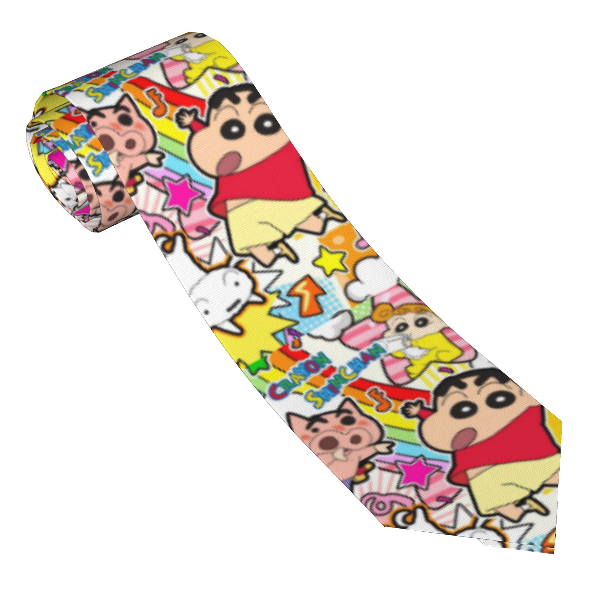 Men'S Accessories In The 90S - 신짱 90년대 만화 넥타이 남성용 폴리에스터