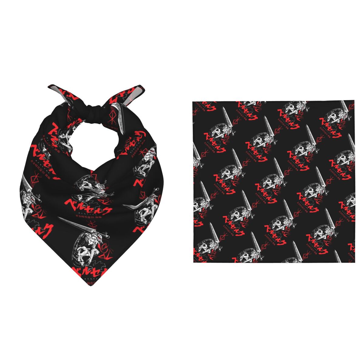 Men Accessories Brand - 55CM B-Berserks Bandana 휴일 파티 행사