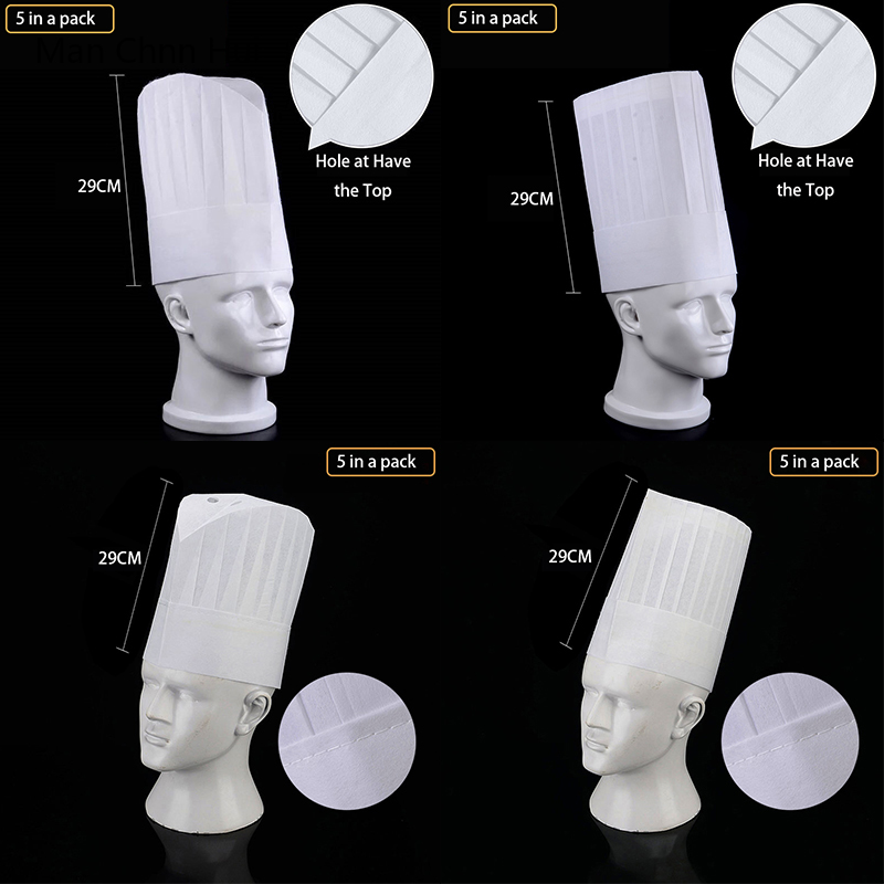 Men Accessories Shop - 5/10 PCS 식당 주방 모자 스시
