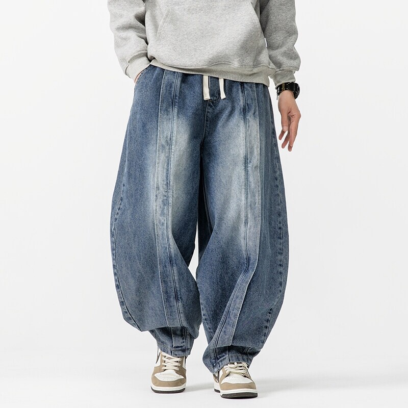 Men'S Accessories For Jeans - 2025 새로운 빈티지 하렘 바지 남성