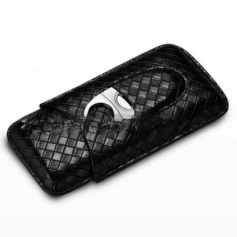 3개입 가죽 시가 케이스 선물 세트 휴대용 여행용 휴미 - Cigar Cutter Set 리뷰 및 가격