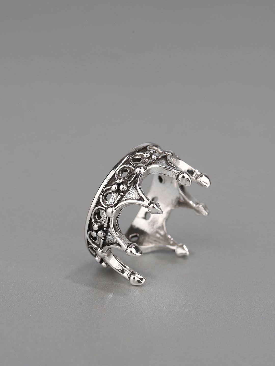 고딕 크라운 링 남성용 조절 가능한 오픈 디자인 개성있 - Men'S Accessories Rings 리뷰 및 가격