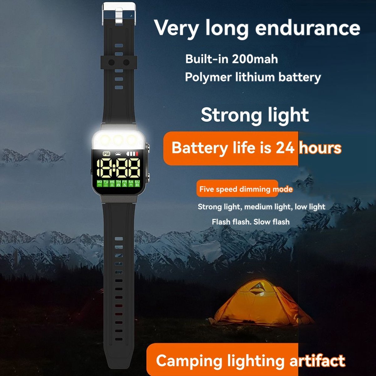 HAPPY DIAN!스포츠 LED 전자 시계 USB 충 - Men Accessories Gadgets 리뷰 및 가격