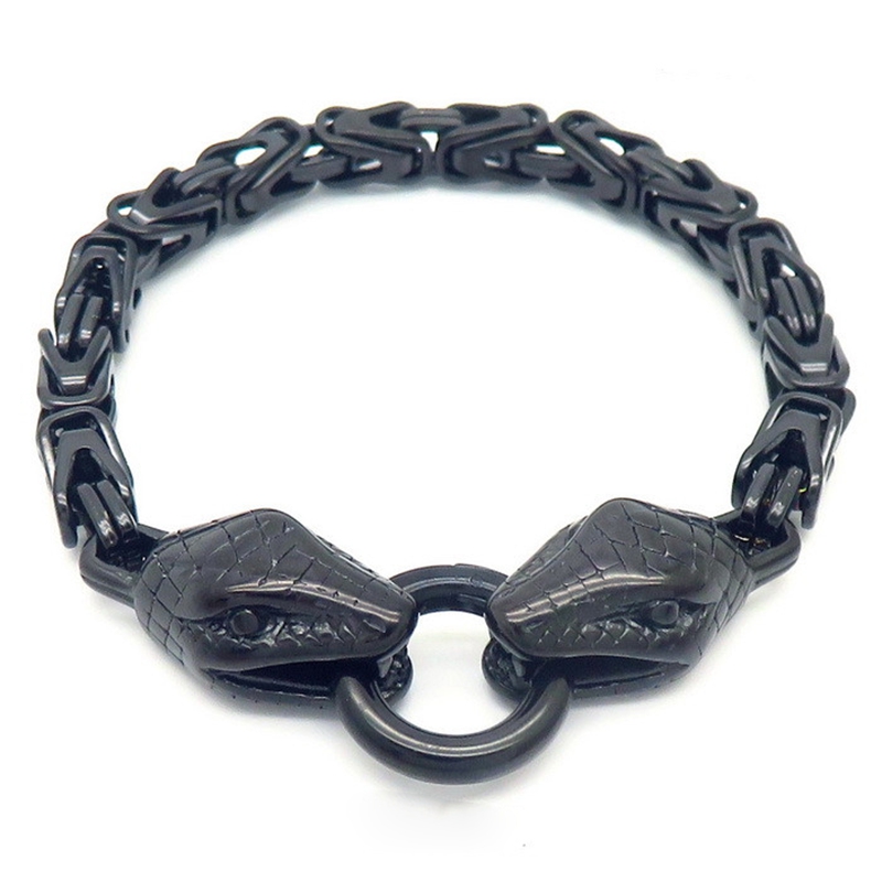 칼렌 빈티지 스테인리스 스틸 스네이크 팔찌 남성용 펑크 - Men Accessories Bd 리뷰 및 가격