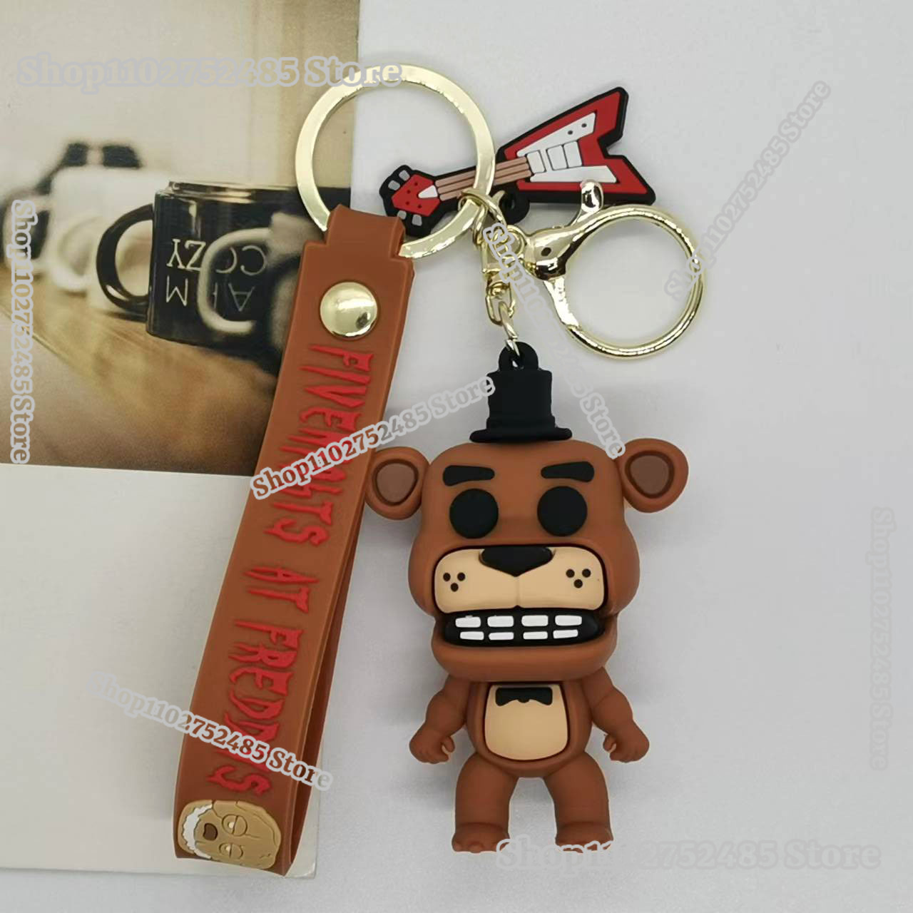 5개입 만화 애니메이션 FNAF 피규어 키체인 무서운  - Men Accessories Ring 리뷰 및 가격