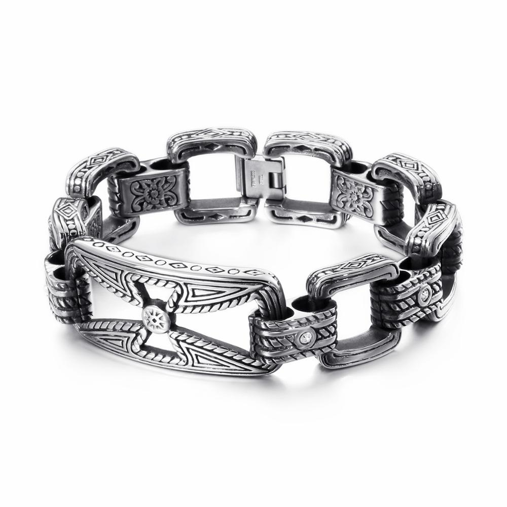 KALEN 펑크 크로스 팔찌 남자 스테인레스 스틸 21 - Men Accessories Bd 리뷰 및 가격