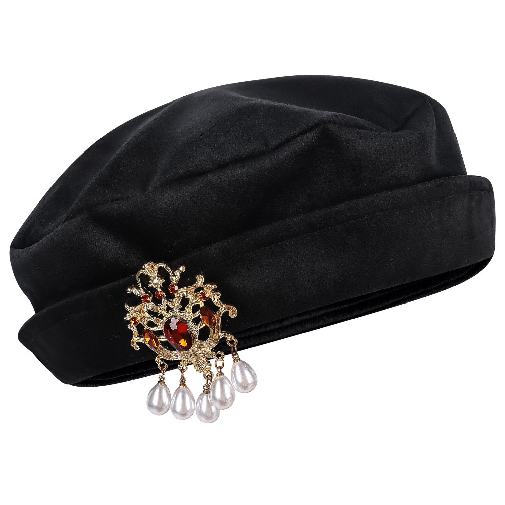 남성 중세 튜더 베레모 모자 르네상스 튜더 플랫 캡 빈 - Men'S Accessories Vintage 리뷰 및 가격