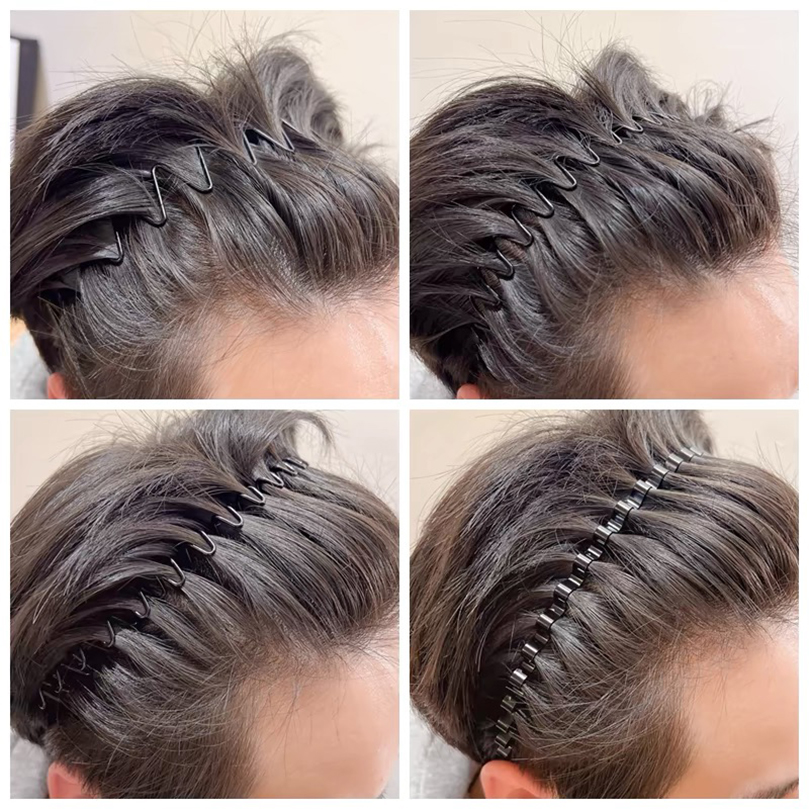 AWAYTR 남녀공용 패션 메탈 헤어 밴드, 블랙 웨이 - Men Accessories Shop 리뷰 및 가격