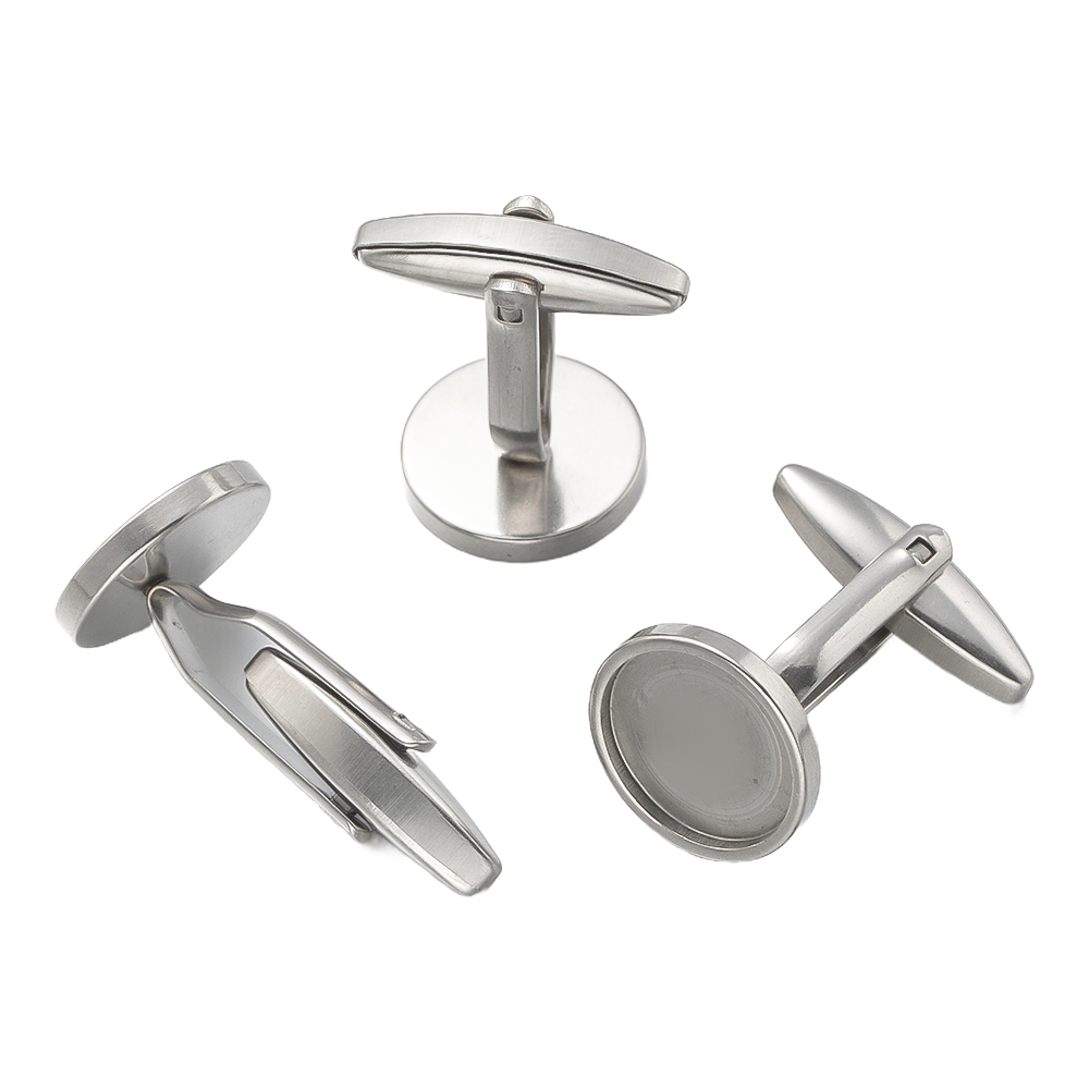5개 스테인리스 스틸 커프링크스 커프 버튼 플랫 패드  - Men Accessories Ring 리뷰 및 가격