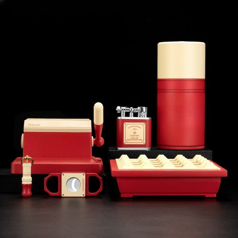 시가 세트, 시가 커터, 스모크 드릴, 라이터, 재떨이 - Cigar Cutter Set 리뷰 및 가격