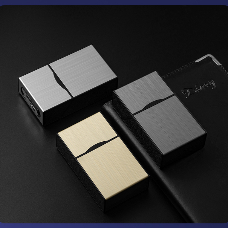 2 In 1 20 담배 케이스 라이터 케이스 USB 충 - Men Accessories Gadgets 리뷰 및 가격
