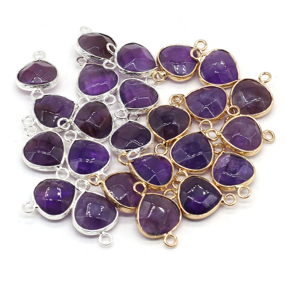 2pcs 천연 돌 커넥터 DIY 여성을위한 뚱뚱한 워터 - Men Accessories Necklace 리뷰 및 가격