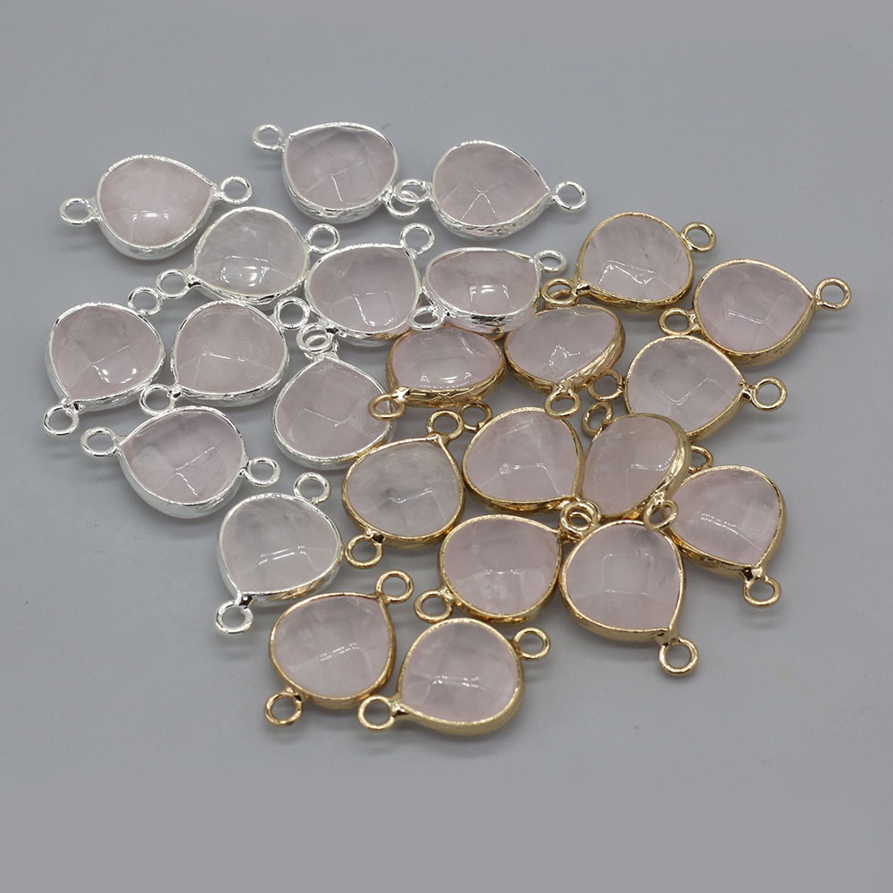 2pcs 천연 돌 커넥터 DIY 여성을위한 뚱뚱한 워터 - Men Accessories Necklace 리뷰 및 가격