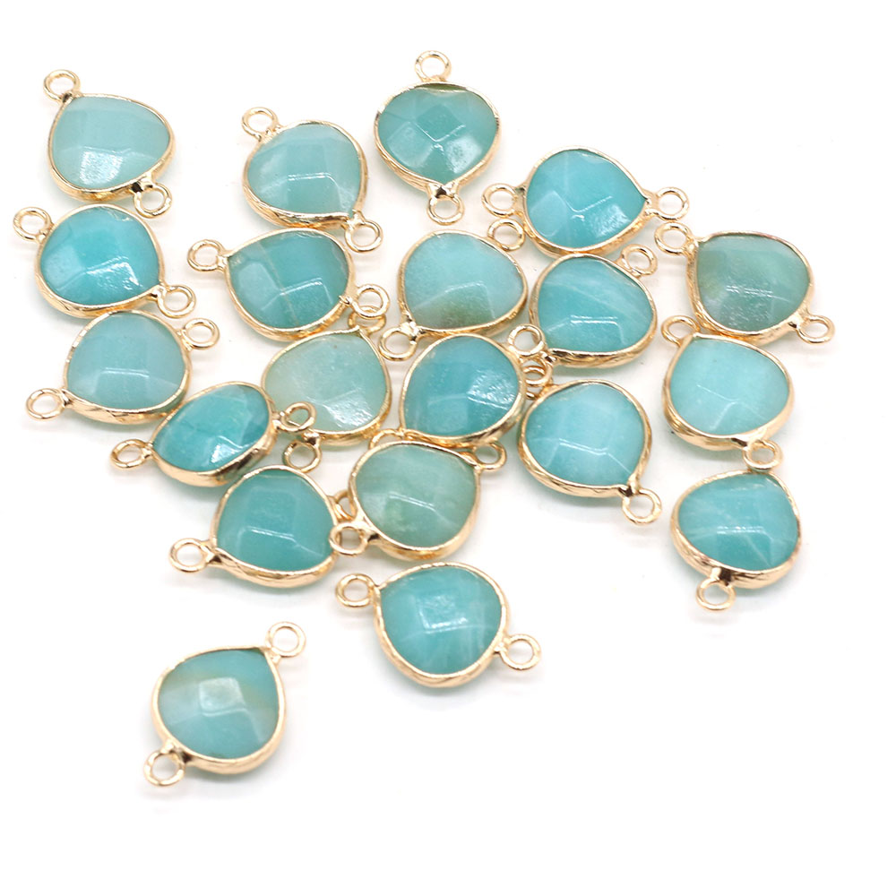 2pcs 천연 돌 커넥터 DIY 여성을위한 뚱뚱한 워터 - Men Accessories Necklace 리뷰 및 가격