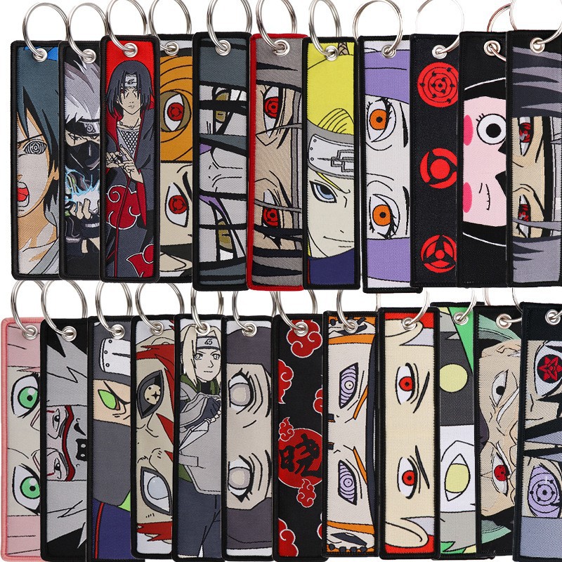 애니메이션 나루토 자수 열쇠고리 멋진 키 태그 여성용  - Men Accessories Sale 리뷰 및 가격