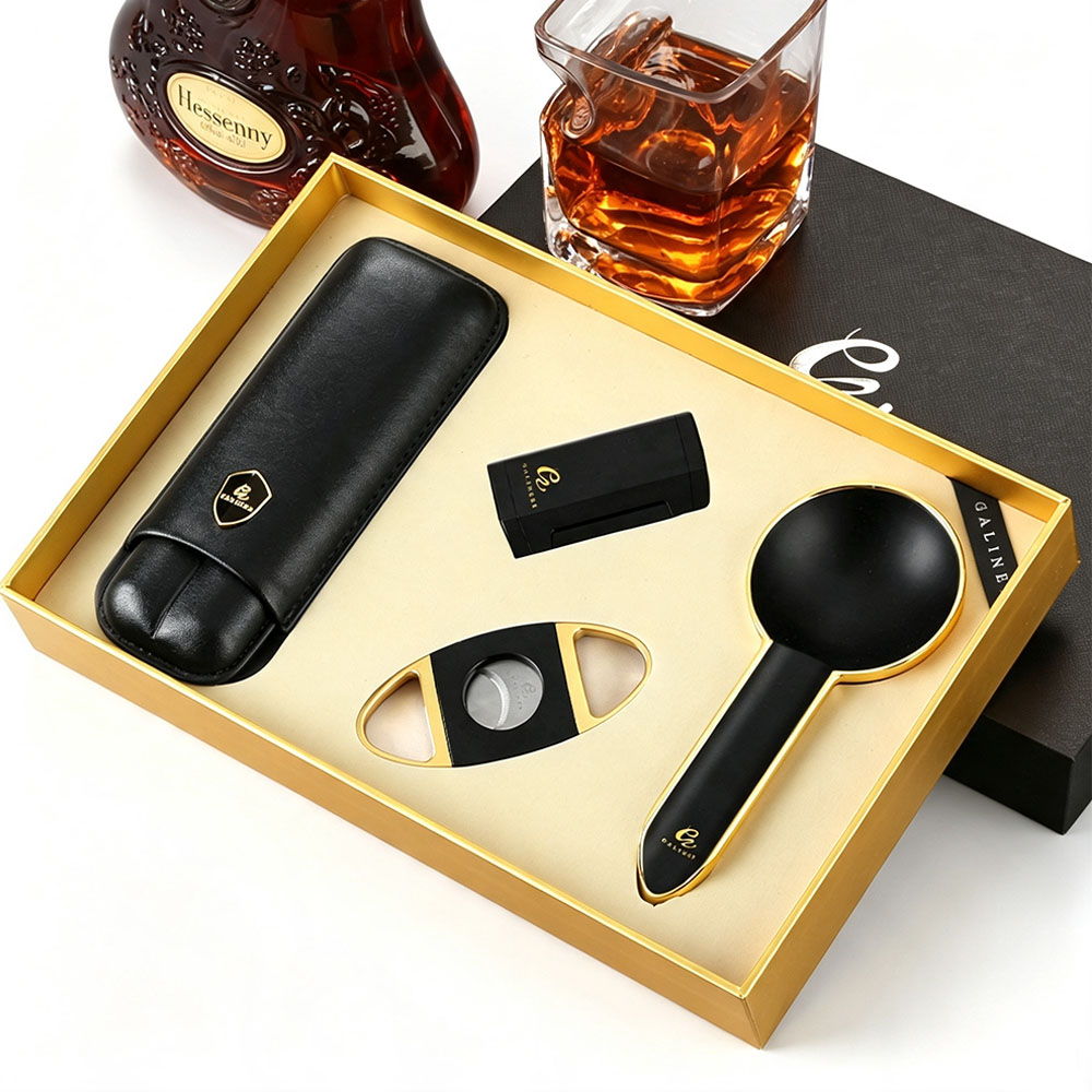 GALINER 금속 시가 흡연 세트 부탄 가스 라이터  - Cigar Cutter Set 리뷰 및 가격