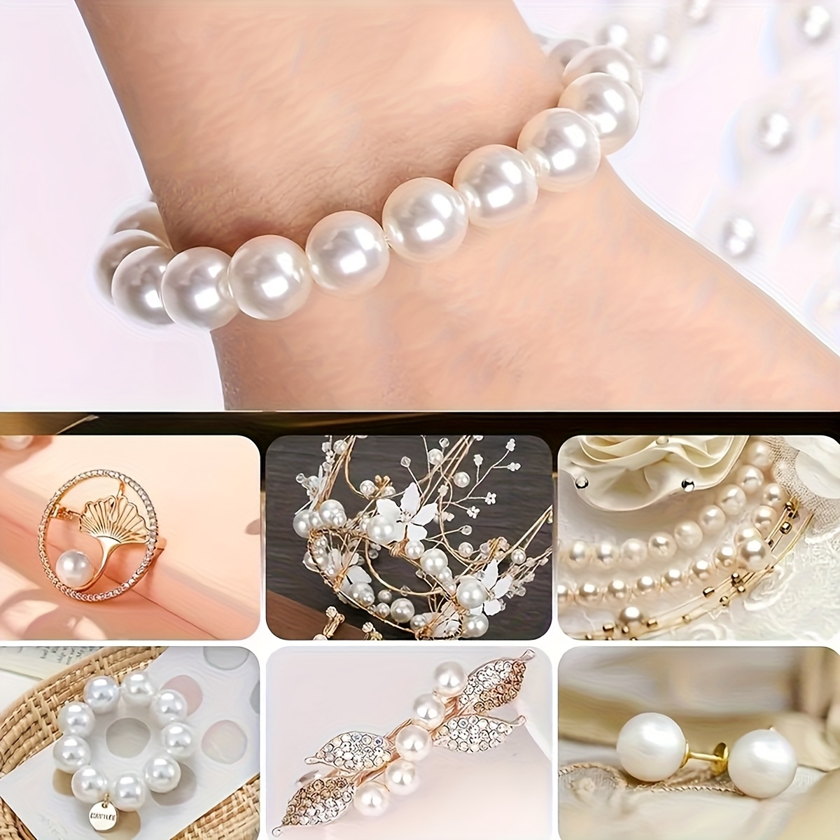 1388개 4/6/8/10mm 검정, 흰색, 파란색,  - Men Accessories Necklace 리뷰 및 가격