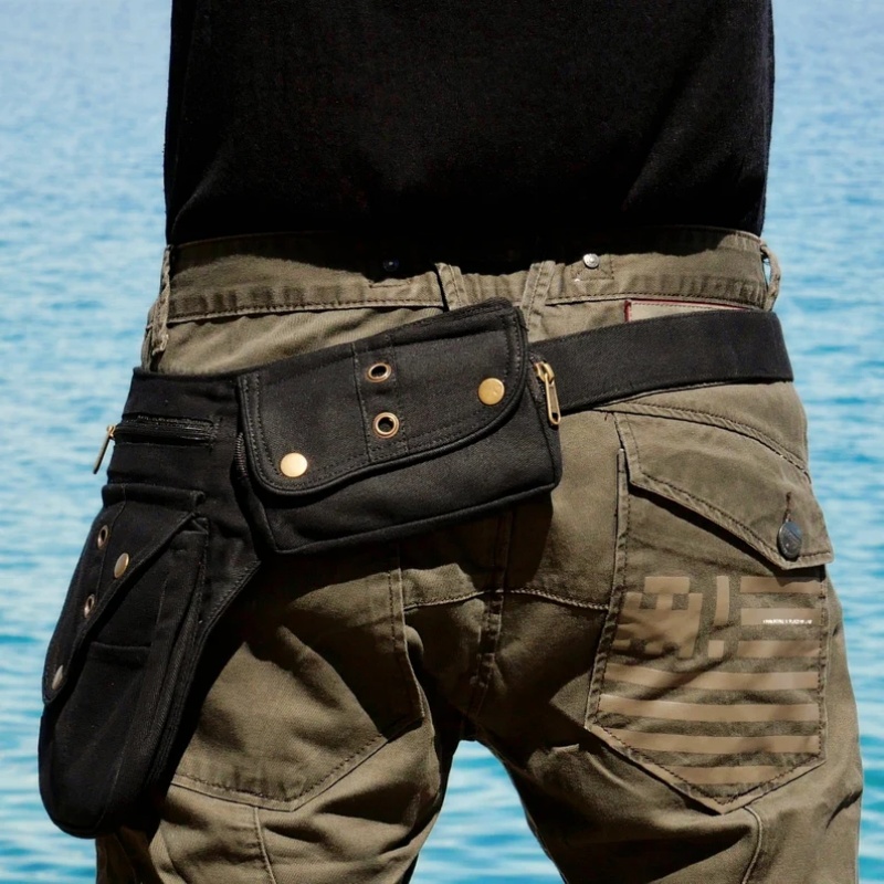 중세 스팀펑크 힙 벨트 파우치 레트로 아웃도어 스포츠  - Men Accessories Gadgets 리뷰 및 가격