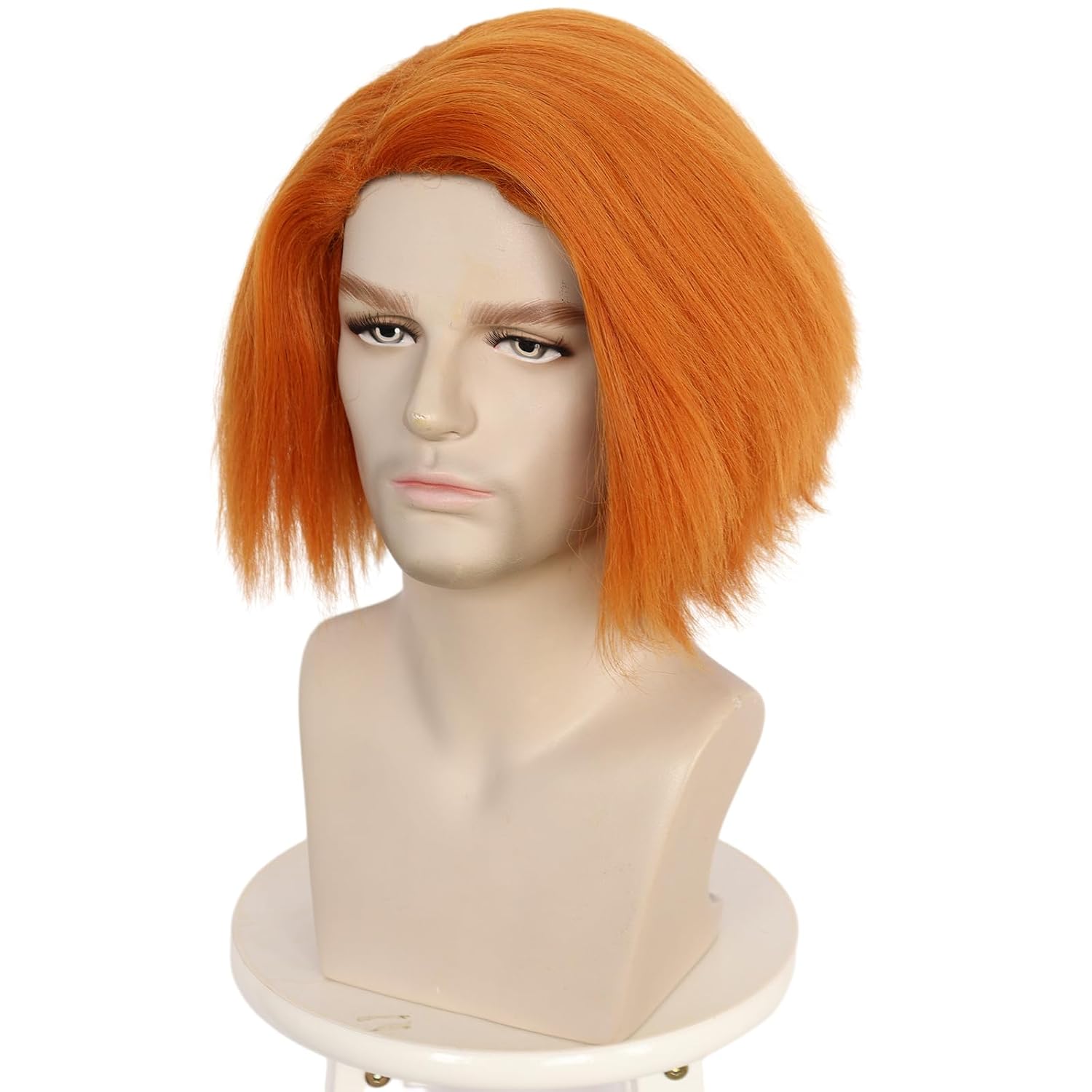 애니메이션 처키 가발 남성용 오렌지 코스프레 가발 푹신 - Men Accessories Bd 리뷰 및 가격