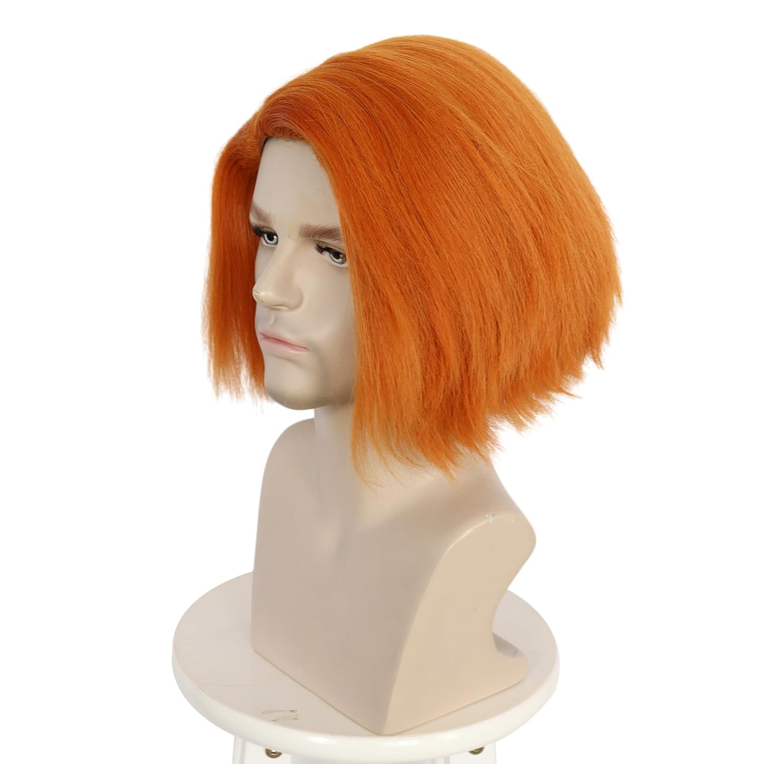 애니메이션 처키 가발 남성용 오렌지 코스프레 가발 푹신 - Men Accessories Bd 리뷰 및 가격