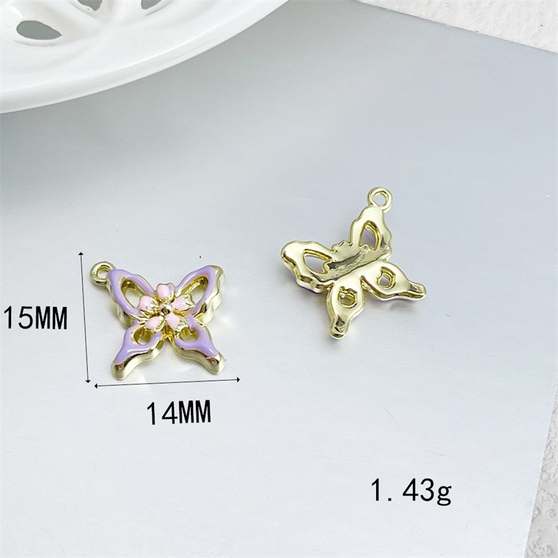 도매 50 개/몫 드롭 오일 동물 만화 나비 모양 합금 - Men Accessories Locket 리뷰 및 가격