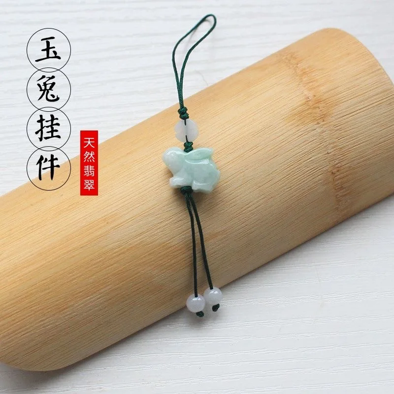 사용자 정의 천연 에메랄드 중국어 토끼 DIY 전화 체 - Men'S Accessories Rings 리뷰 및 가격