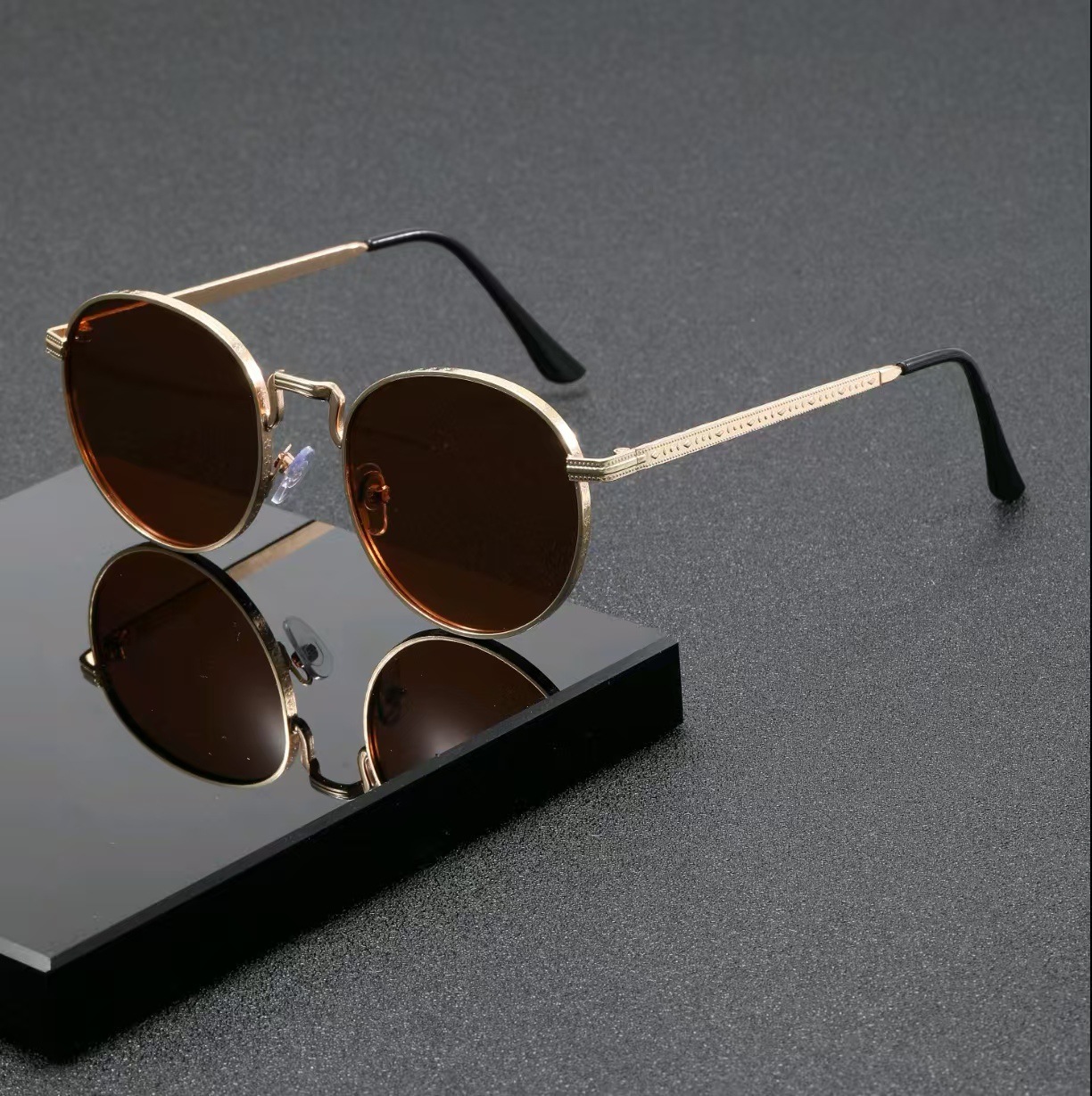 패션 클래식 라운드 선글라스 남녀 공용 빈티지 메탈 아 - Men'S Accessories Vintage 리뷰 및 가격