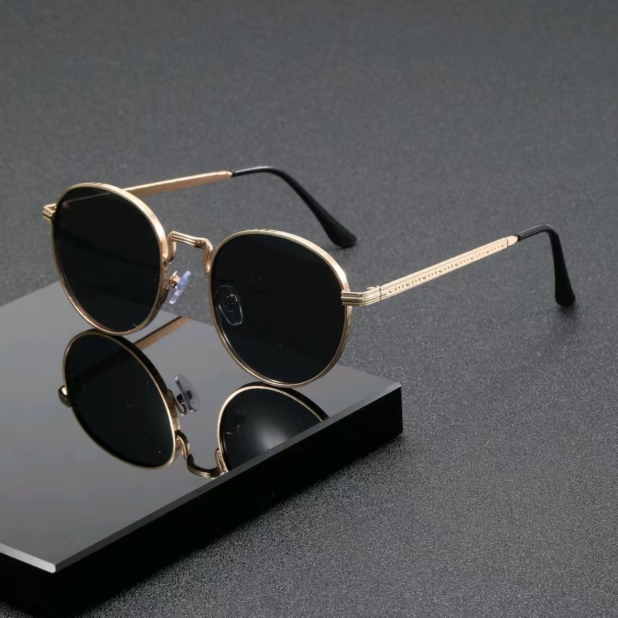 패션 클래식 라운드 선글라스 남녀 공용 빈티지 메탈 아 - Men'S Accessories Vintage 리뷰 및 가격