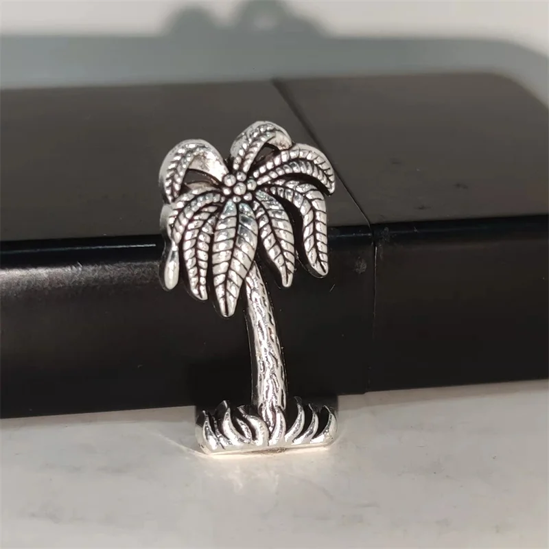 창의적인 실버 코코넛 나무 DIY 합금 배지 (ZP 조 - Men Accessories Gadgets 리뷰 및 가격