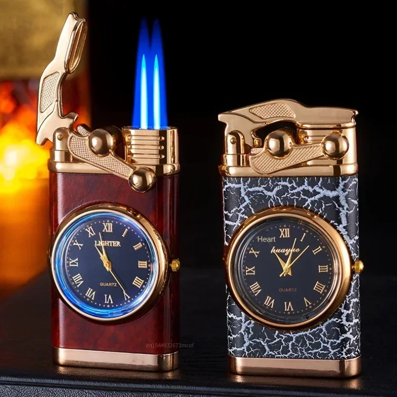 방풍 가스 라이터 손목 시계 시가 라이터 야외 제트 더 - Men Accessories Gadgets 리뷰 및 가격
